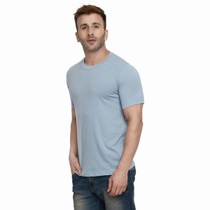 เสื้อยืดคอตตอนสำหรับผู้ชายทรงพลัสไซส์ระบายอากาศได้ดีเป็นมิตรต่อสิ่งแวดล้อม - Product Image 3