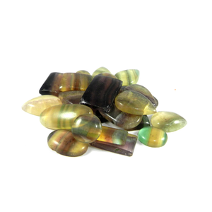 Pierre naturelle arc-en-ciel fluorite cristal Mix Shape Loose Gemstone Cabochon guérison cristal gemme Toutes les formes Cabochon - Product Image 2