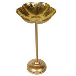 Juego de 3 Lotus Urli Bowl Aluminio Urli Tamaño 13, 15, 17 pulgadas para decoración festiva del hogar, decoración de Diwali Regalo DE BODA Diwali - Product Image 4