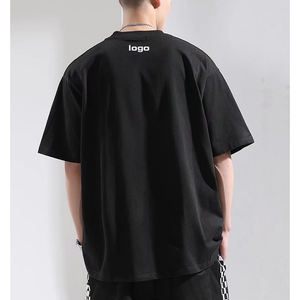 2023 OEM haute qualité couleur unie 180gsm O cou T-shirt article de vente chaude surdimensionné prix d'usine en gros - Product Image 6