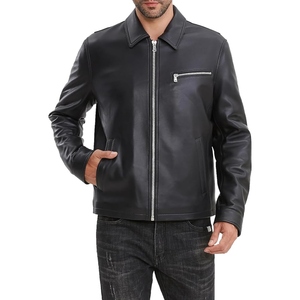 Veste de motard en cuir d'agneau vieilli finition vintage avec un attrait moderne - Product Image 3