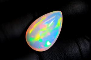 อัญมณีโอปอลทรงหลังเบี้ยรูปทรงรังผึ้งโอปอลเอธิโอเปีย-รูปทรงลูกแพร์รุ้งฉูดฉาดอัญมณี-เล่นสีธรรมชาติเรียบสำหรับ - Product Image 5