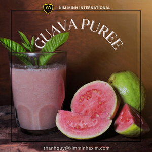 La purée de goyave premium sans sucre de Kim Minh International emballée en vrac au Vietnam - Product Image 1