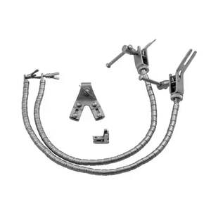 Système neurochirurgical manuel Leyla écarteur cérébral en acier inoxydable avec 2 bras flexibles pour la chirurgie précise du crâne - Product Image 1