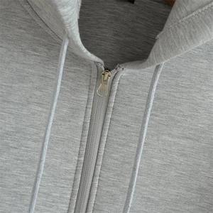 Nouveau sweat à capuche zippé pour femme High Street Style unisexe Double poches surdimensionné sweats amples vêtements d'extérieur haut - Product Image 4