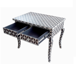 Escritorio de oficina con incrustaciones de hueso Premium con madreperla Escritorio de oficina con incrustaciones de madreperla de lujo para regalos de Navidad - Product Image 4