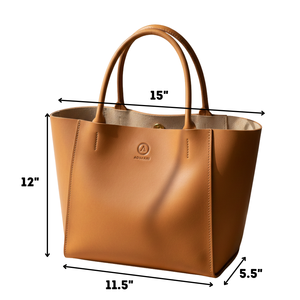Sac fourre-tout pour femme en cuir véritable en gros, 12 pouces, tendance, durable, sac à main, fournisseur OEM FBA - Product Image 6