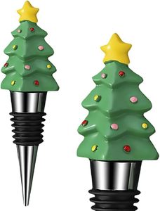 Christmas Tree <b>Wine</b> Bottle Stoppers Thanksgiving Halloween Easter Holiday Decor Resin Handmade Stoppers <b>Wine</b> Gift for Hostess - Product Image 2