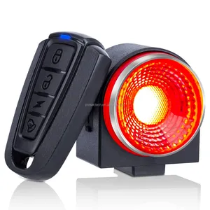 USB Charge feu arrière vélo feu arrière alarme de sécurité Auto rouge Led clignotant vélo feux arrière étanche route cyclisme lumière LED