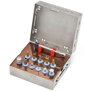 Nouveau kit d'implants dentaires en acier inoxydable 12 pièces, dilatateur osseux, instruments de classe I certifiés CE, source d'alimentation pour machines - Product Image 1