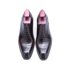 Mocasines Oxford de Cuero Genuino Italiano de Alta Gama para Hombre, Zapatos de Boda Hechos a Mano con Cierre Deslizante, Color Camuflaje Claro Otoñal - Product Image 6