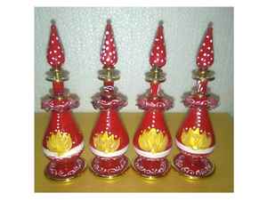 Gamme exclusive de bouteilles de parfum en verre égyptien peintes à la main de luxe Offre Spéciale design unique de 2024 nouveautés - Product Image 3