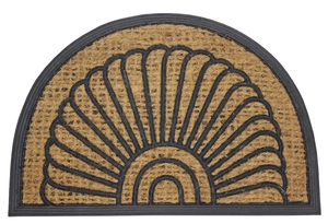 Alfombrilla personalizada de yute y goma para puerta, estera de gimnasio de goma con cuello de pico colorido - Product Image 2