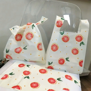 Camiseta de material PE reciclado Bolsa de compras de supermercado Bolsa de plástico ecológica para embalaje por empresa - Product Image 3