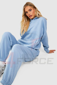 Ensemble de survêtement décontracté en molleton de coton imprimé pour femme, pull à capuche et pantalon de jogging, grande taille, style streetwear hiver - Product Image 3