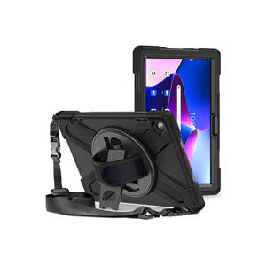 Étui de tablette robuste en silicone Netzy Defender Series pour Lenovo Tab M10 HD (2e génération) Noir - Housses et étuis pour tablettes - Product Image 2