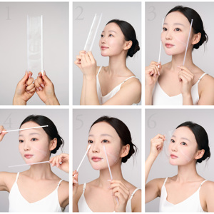 Masque en feuille à application rapide, formule apaisante, acide hyaluronique, CICA, extrait d'eau de thé vert, hydratation légère pour tous types de peau - Product Image 4