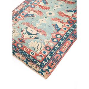 Alfombra de Lana Anudada a Mano Nuray Azul Pae-924, Rectangular de 9x12, con Patrón de Medallón, para Decoración del Hogar, Auto y Sala de Estar - Product Image 2