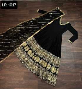 Vêtements traditionnels indiens fantaisie Anarkali robes avec paillettes brodées multi paillettes travail mariage et festival porter Salwar costume - Product Image 6