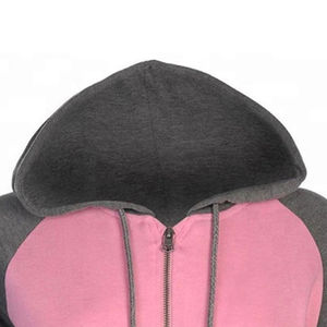 Sweat à capuche zippé pour homme, col à capuche, broderie, tricot, fermeture éclair, tendance, combinaison de deux couleurs, coupe ample, sweat-shirts décontractés - Product Image 4