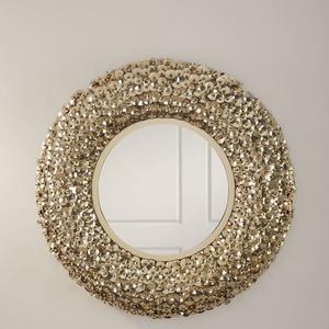 Espejo de pared Decoración para el hogar Diseño de hojas interiores Decoración clásica y moderna Espejo Múltiples diseños de acabado - Product Image 2