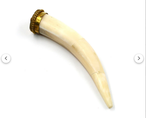 Colgante tallado a mano de hueso natural para cuello, latón natural ecológico y acero inoxidable para hombres y mujeres de glowin fashion - Product Image 3