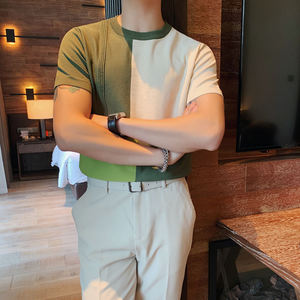 High Quality Men's <b>T</b>-<b>Shirt</b> <b>British</b> Style Long Short Sleeve Summer Knitting Fabric Custom Logo Printing Eco-Friendly ODM Supply - Product Image 6