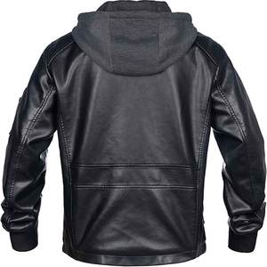 Autumn Winter Men's <b>Vintage</b> Faux Leather <b>Jacket</b> High Quality XS Size Stand Collar Zipper Closure Black Canvas <b>Jacket</b> for Ladies - Product Image 6