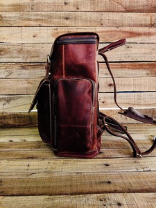 <b>Leather</b> Backpack Handmade <b>Rucksack</b> Personalised <b>Laptop</b> Trekking Backpack <b>Leather</b> Hiking Bag Men Women - Product Image 5