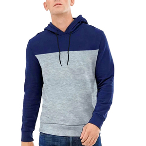 Light Weight Street Wear Plain Men's Hoodies Wholesale OEM Service Custom Logo Blank Fleece Men's Hoodies No <b>String</b> Embroidery - Product Image 1