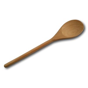 Cuchara para Servir de Madera de Acacia Ecológica con Mango Largo, Acabado Pulido Espejo y Espátula con Soporte para Regalos de Utensilios de Cocina - Product Image 4