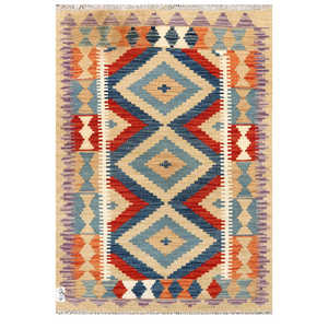 พรมกิลิม ไมมานา อัฟกานิสถาน ขนาด 123 x 86 ซม. สำหรับตกแต่งผนัง - Product Image 1