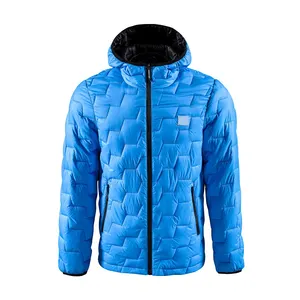 뜨거운 판매 남자 2023 겨울 도착 사용자 정의 스카이 컬러 호흡기 재킷 후드 판매 도매 가격 AL-FARAJ