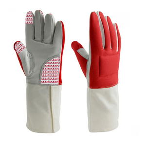 Leather Fencing <b>Gloves</b> with Hand Grips Non-Slip & Adjustable Wrist Strap-High Quality Wholesale - Product Image 2