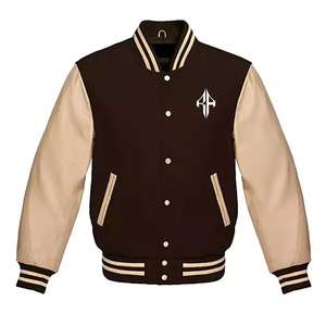 Chaqueta universitaria con cuello acanalado transpirable de poliéster 100%, nueva chaqueta de invierno con logotipo personalizado más vendida de ATLANTIC - Product Image 6