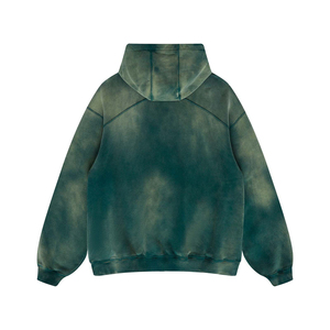 2025 soleil fané Vintage personnalisé hommes sweats goutte épaule 400gsm français éponge coton lavage à l'acide sweats à capuche imprimer polaire vêtements - Product Image 3