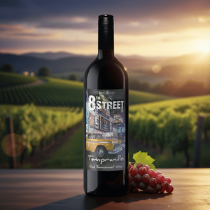 Rượu vang đỏ bán ngọt, đường phố số 8, 100% Tempranillo, 12% Vol cồn, giống nho Tây Ban Nha, 0,75 lít, từ Castilla La Mancha. - Product Image 2