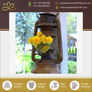 Lámpara de hierro reciclado Vintage de calidad superior, decoración artística para colgar en la pared, precio competitivo, cantidad a granel, decoración del hogar exportada - Product Image 2