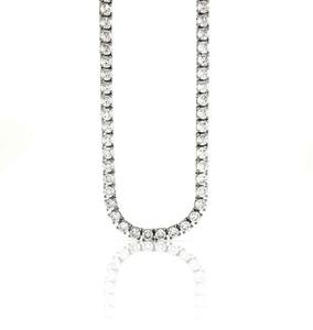 สร้อยคอเทนนิสลายดอกไม้14K ได้รับการรับรองจาก missanite สำหรับงานแต่งงานหรือของขวัญ - Product Image 5