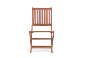 Acacia Wood Royal Acacia Round Sunshine <b>Dining</b> Set Providing Natural Finish and Stable <b>Dining</b> Performance - Product Image 4