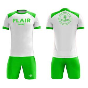 Conjuntos de uniformes de camiseta de fútbol cómodos y transpirables de diseño personalizado de la mejor calidad para jugadores jóvenes, servicio OEM de corte automatizado - Product Image 4