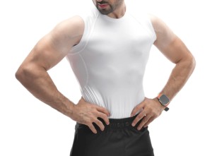 เสื้อยืดพิมพ์ลายสำหรับยิมของผู้ชายเสื้อรัดรูปว่างเปล่าแห้งเร็วเสื้อออกกำลังกายกล้ามเนื้อแขนกุดสำหรับฝึกสร้างกล้ามเนื้อ - Product Image 4