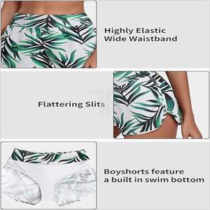 2024 nouveauté femmes coton demi-pantalon Shorts sport rayé taille élastique séchage rapide respirant toile hêtre porter - Product Image 6