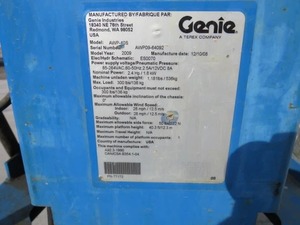 Plataforma AWP 40S 2009, Equipo de Construcción Confiable, Listo para Exportar - Product Image 3