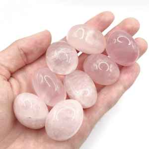 Las mejores piedras caídas de cuarzo rosa Natural, cristales curativos pulidos, Feng Shui tallados para la fabricación de joyas Reiki y la decoración del hogar - Product Image 5