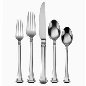 Juego de cubiertos de acero inoxidable al por mayor, cubiertos con acabado de espejo, regalos de negocios para mesa de cena, cuchara de cabeza puntiaguda - Product Image 4