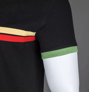 T-shirts de golf d'affaires pour hommes de haute qualité à manches courtes, respirants, été, 100% coton, tissu anti-froissement, tricoté - Product Image 5