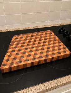 Planche à découper rectangulaire en bois d'acacia naturel de qualité supérieure, faite à la main, durable, passe au lave-vaisselle, pour la préparation des aliments et la viande - Product Image 3