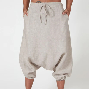 Prix de gros Pantalon sarouel à entrejambe pour hommes Nouvel arrivage Baggy CottonCasual Wear Pantalon sarouel droit Pantalon oversize de haute qualité - Product Image 1