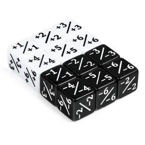 12 PCS Token xúc xắc quầy đá cẩm thạch <span class=keywords><strong>Cube</strong></span> D6 xúc xắc cho lòng trung thành ccg mtg sinh vật số liệu thống kê thẻ chơi game Phụ kiện - Product Image 3